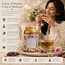 Sancha Tea Boutique Wild Rose Green Tea | 100g Loose Leaf | Sweet Floral Aroma | Rainforest Alliance Certified gallery image