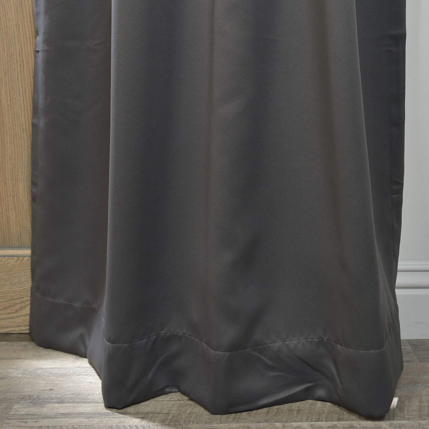HPD Half Price Drapes Grommet Room Darkening Curtain 50 X 108 (1 Panel), BOCH-201403-108-GR, Anthracite Grey, 50W x 108L - Image 4