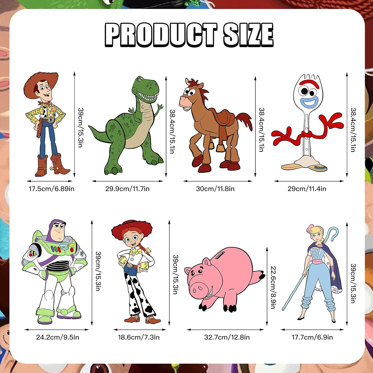 8pcs Toy Inspired Story Party Supplies, Yard Sign with Stakes Weatherproof Outdoor Lawn Decorations for Game theme Party Party Supplies for Boys and Girls