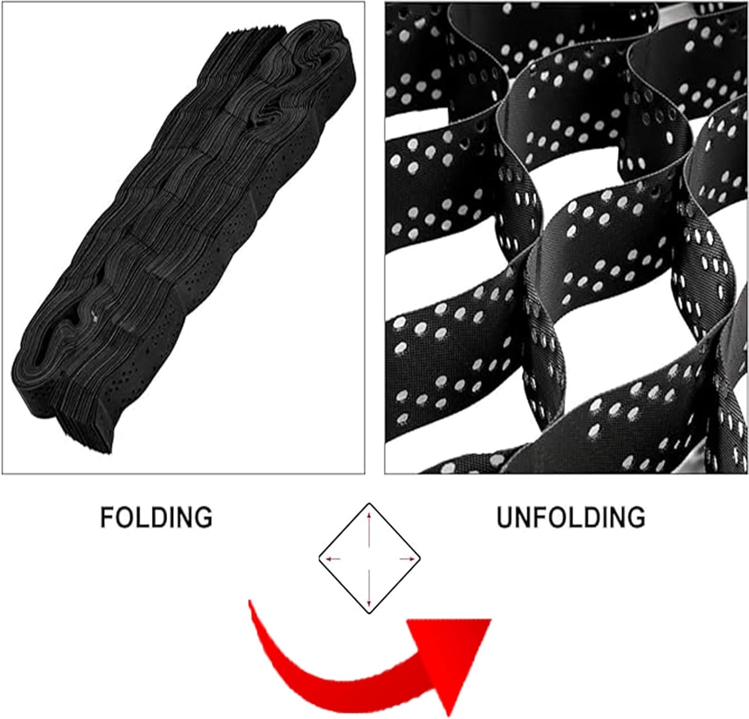 2" Inch, 11.5x19 ft, The Premium Gravel Grid, Soil Ground Mud Control Grids with Drain Hole, for Landscaping Parking Lots Garden,Yard