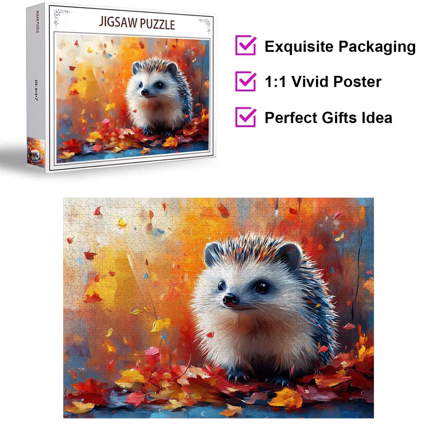 Puzzle 6000 Pezzi Riccio Puzzle Classici per Gioco Familiare, n-85 | Impossibile Puzzles, Intrattenimento Creativo, Rilassamento e Intelligence, Regalo per Amore e Amico, Home Decor, astratto