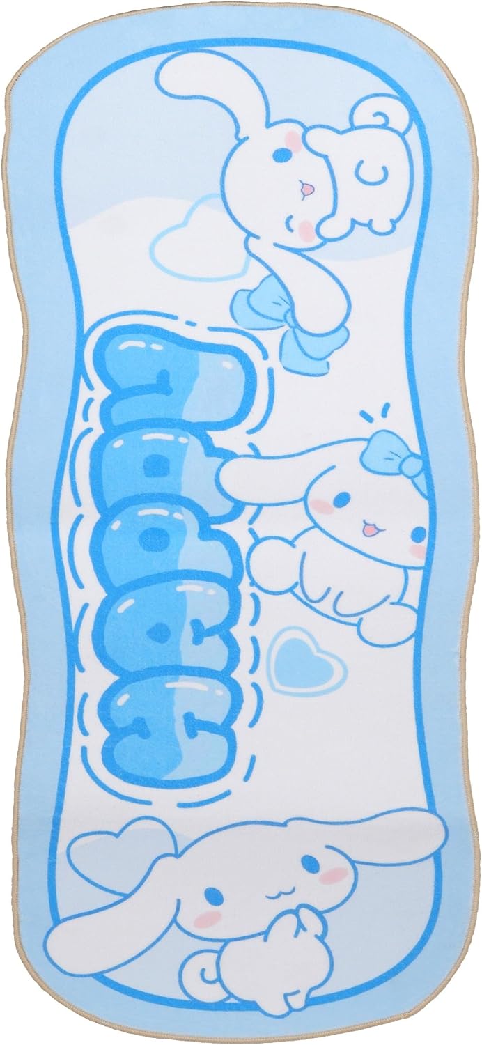 Cartoon Cute Fuzzy Area Rug White Ear Dog Irregular Fluffy Plush Area Rug Pink Mat Blanket Mat Floor Carpet for Indoor Living Dining Room Home Decor 40x120cm