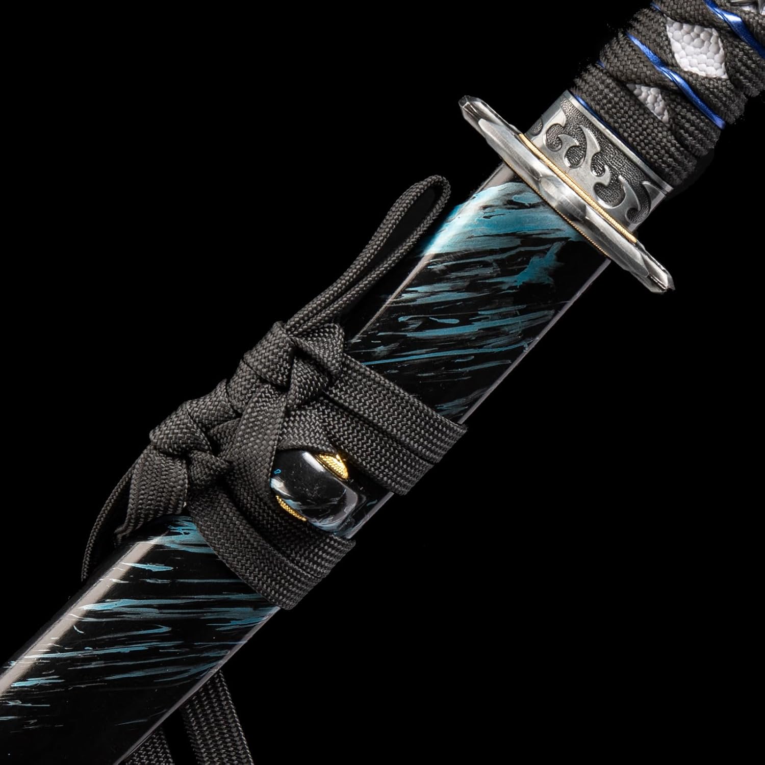 Handmade Japanese Katana Sword Real - Authentic Hand Forged Full Tang 1060 High Carbon Steel Samurai Swords for Martial Arts, Collection & Display, 40.5-Inch