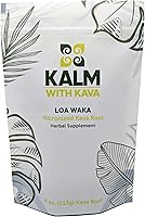 Vista 1 de KALM con Kava Loa Waka Micronizada Kava (4 oz.)