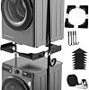 Ultra-thin Universal Washing Machine & Tumble Dryer Stacking Kit,Heavy Duty Adjustable Frame (45-68cm) with Reinforced Ratchet Straps & Secure Mounting Brackets,Anti-Vibration Stackable Solution [Energy Class A]