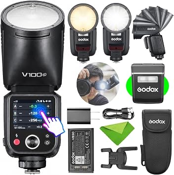 Godox V100 C V100-C V100C Flash for Canon,100W TTL Camera Flash