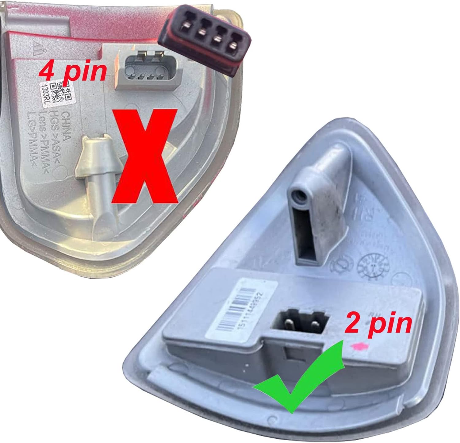 Led Side Tow Mirror Turn Signal Light Truck Replacement for 2010-2021 Dodge Ram 1500, 2010-2018 Dodge Ram 2500 3500 68302828AA 68302829AA Clear Lens