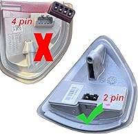 Vista 3 de Jinfili Espejo de remolque lateral LED de repuesto para Dodge Ram 1500, 2010-2018, Dodge Ram 2500 3500 68302828AA 68302829AA lente transparente