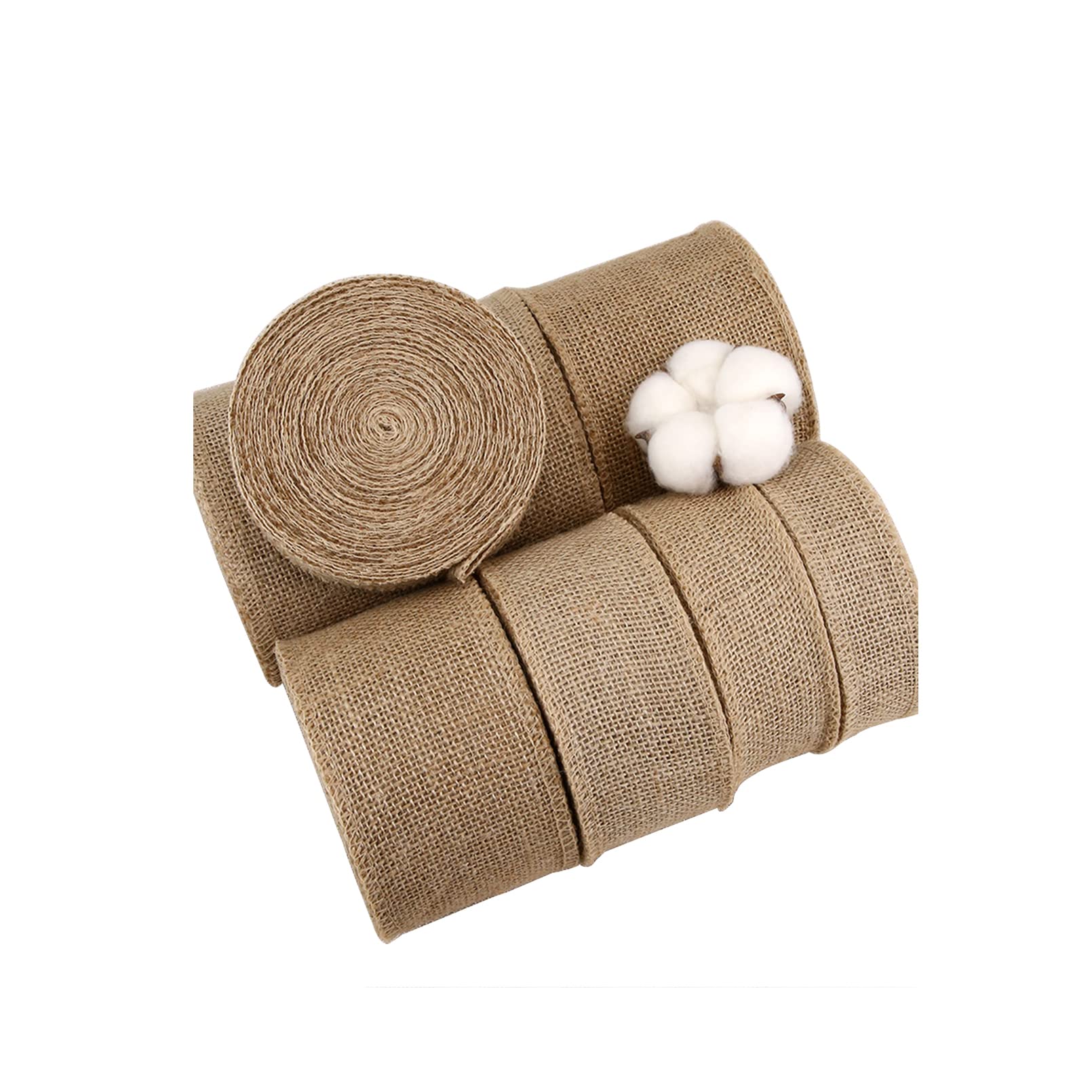Band Sackleinen DIY Handwerk Jute-Wickelstreifen Juteband Leinen 10 Meter Lang Jute Dekoband Deko-Band Juteband Vintage Geschenkband für Nähen Basteln, Hochzeit (30cm)