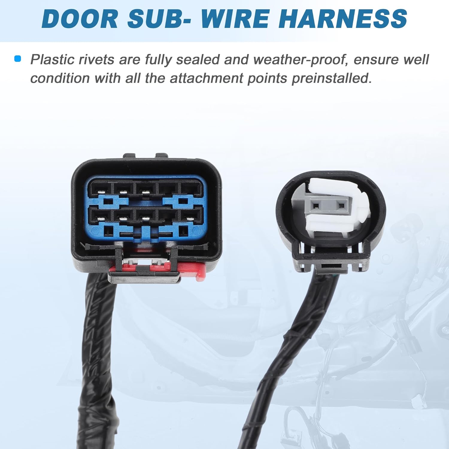 Left Driver Side Sliding Door Track Wiring Harness for Ram C/V 2012 Power Sliding Door Module Connector for Chrysler Town & Country 2012 Replace 68078885AC