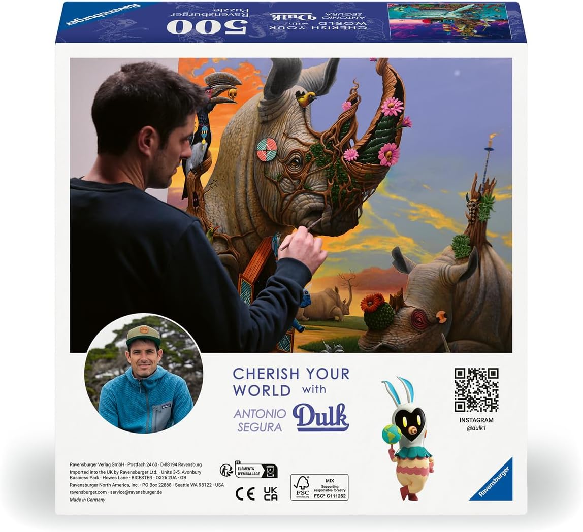 Ravensburger Archipelago 500 Piece Jigsaw Puzzle | Oceanic Refuge Art by Dulk | Eco-Inspired Visuals | Premium Quality