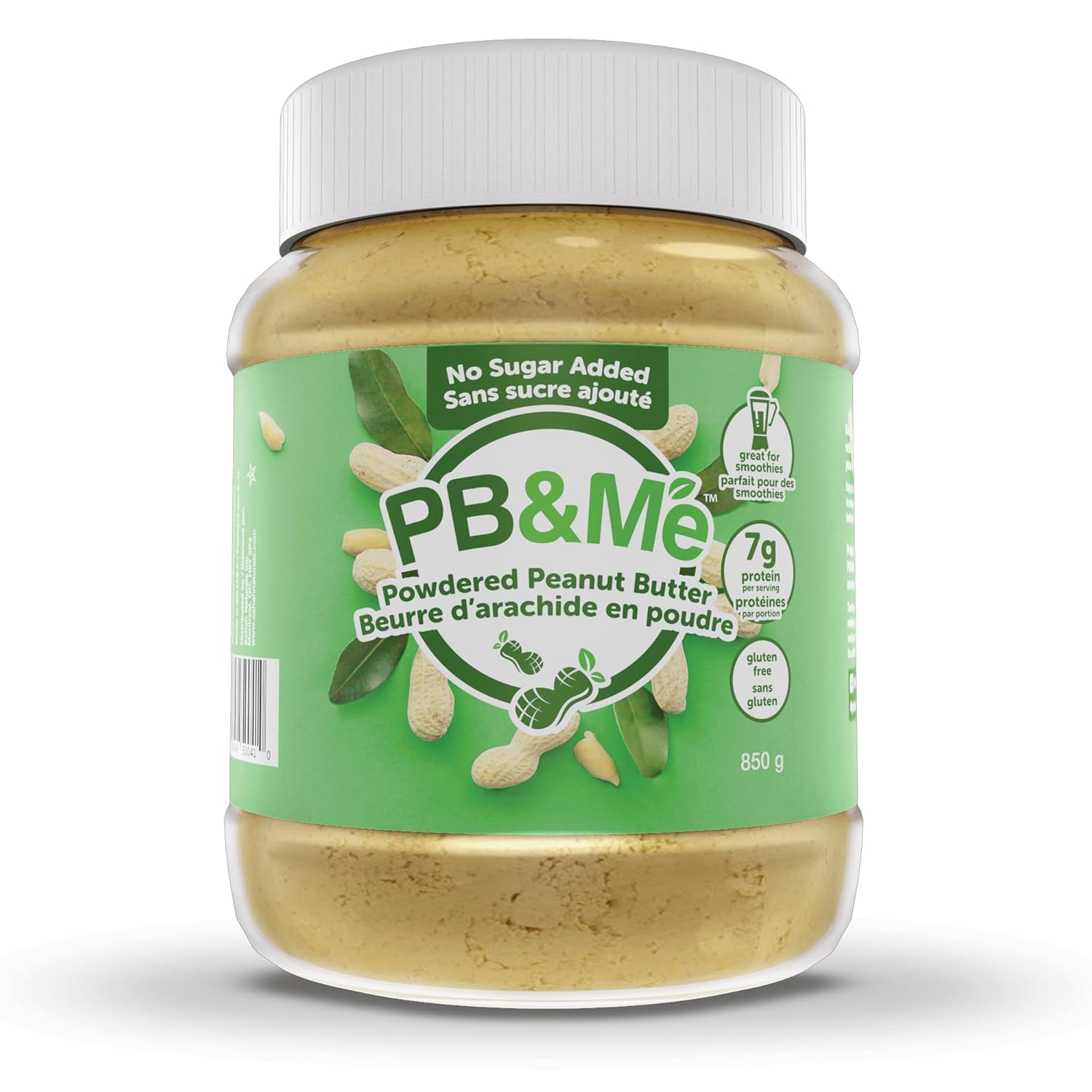 PB&Me Sugar Free Peanut Butter Powder - Powdered Peanut Butter No Sugar for Low Calorie Snacks, Peanut Butter Powder Protein for Smoothies, Low Carb Peanut Powder Protein Snack, 2lb Jar (1-Pack)