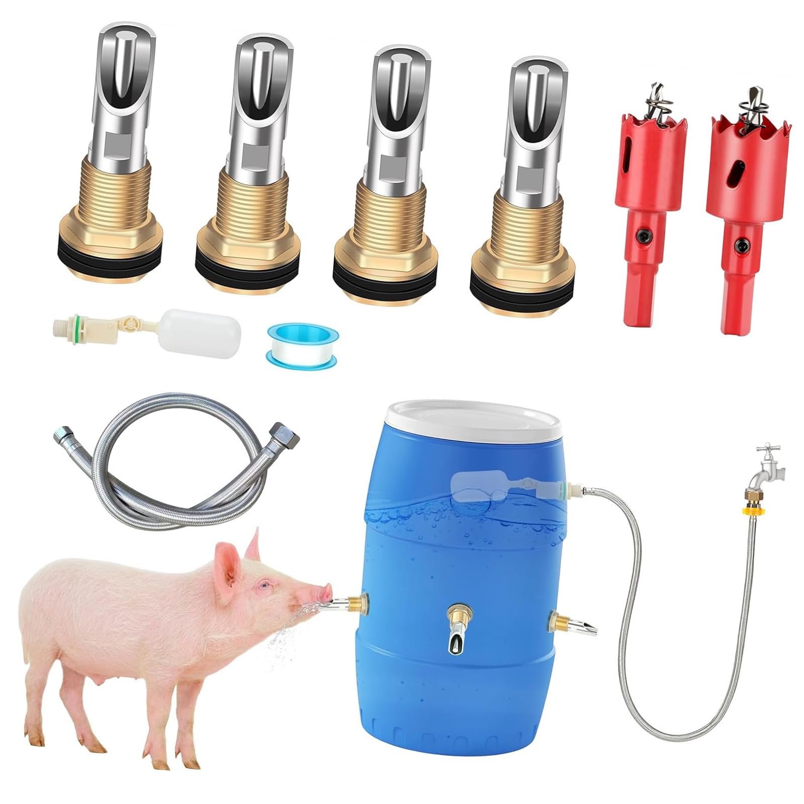 Soluzione per l ' Acqua agricola con abbeveratoi e Pacchetto Installazione Struttura approvvigionamento idrico per Allevamento suini