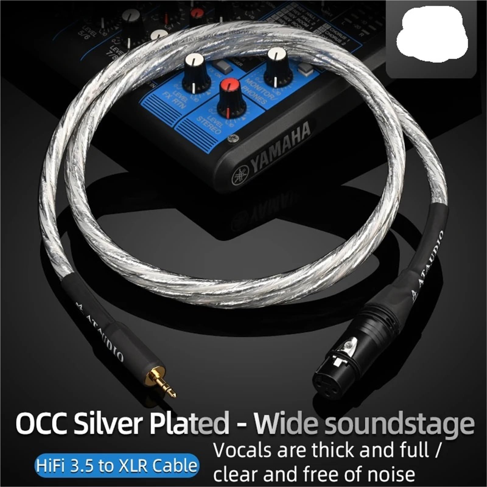 6N pozłacany kabel audio HiFi 3,5 mm do XLRR żeński kabel audio z pozłacaną wtyczką do wzmacniacza stereo 3,5 do XLRR męski (3 m)