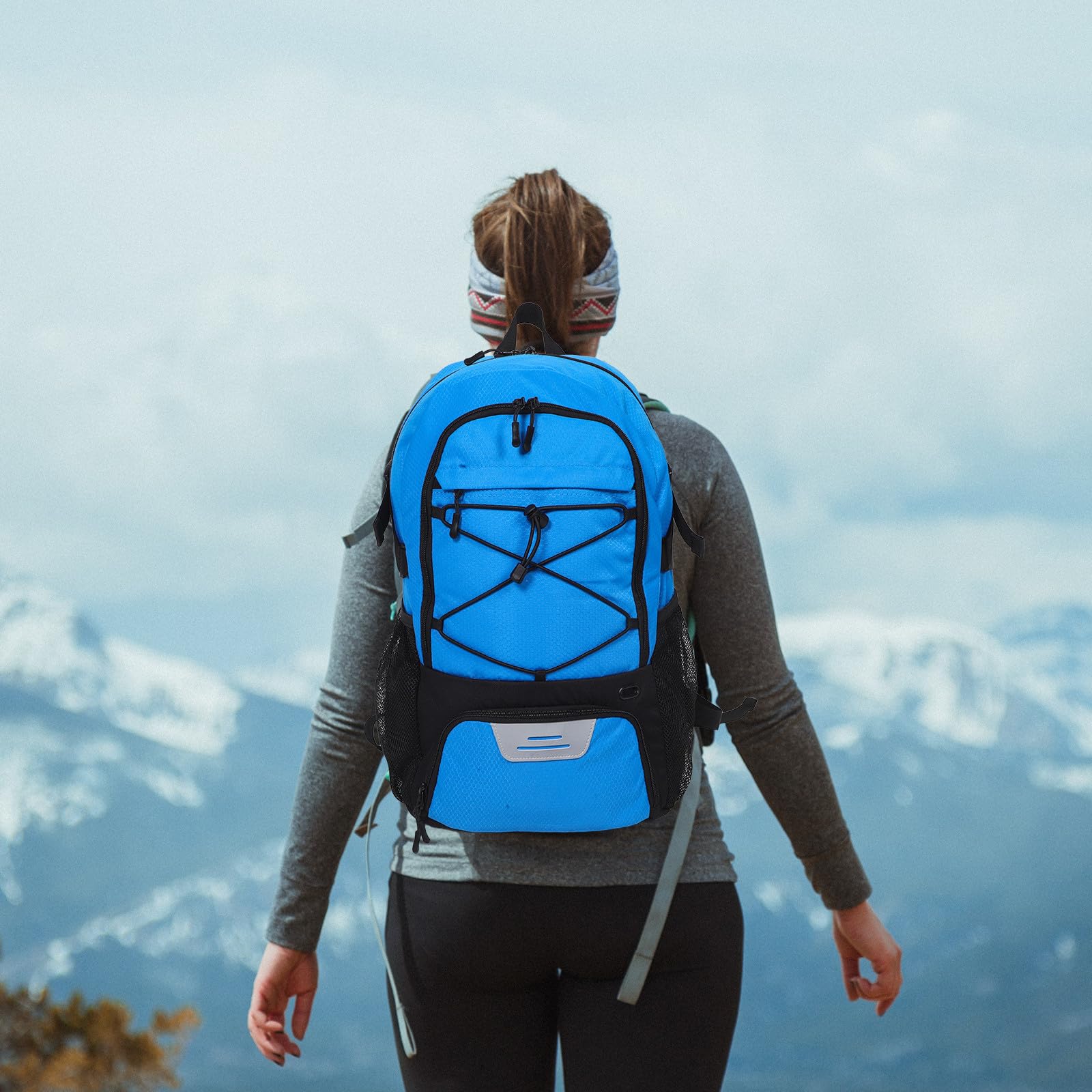 Tofficu Mochila Deportiva Azul de Tela Oxford Compartimento para Zapatos y Sistema Cómodo para Llevar, Compatible Baloncesto y Fútbol para Adolescentes y Adultos