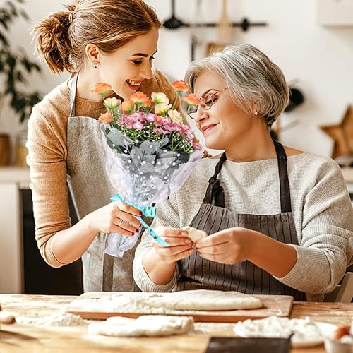 Miniatura 2 de Cabilock Bolsas de celofán transparente de celofán para cestas de regalo, 2 unidades de rollo de envoltura de grosor de 17 pulgadas x 100 pies,