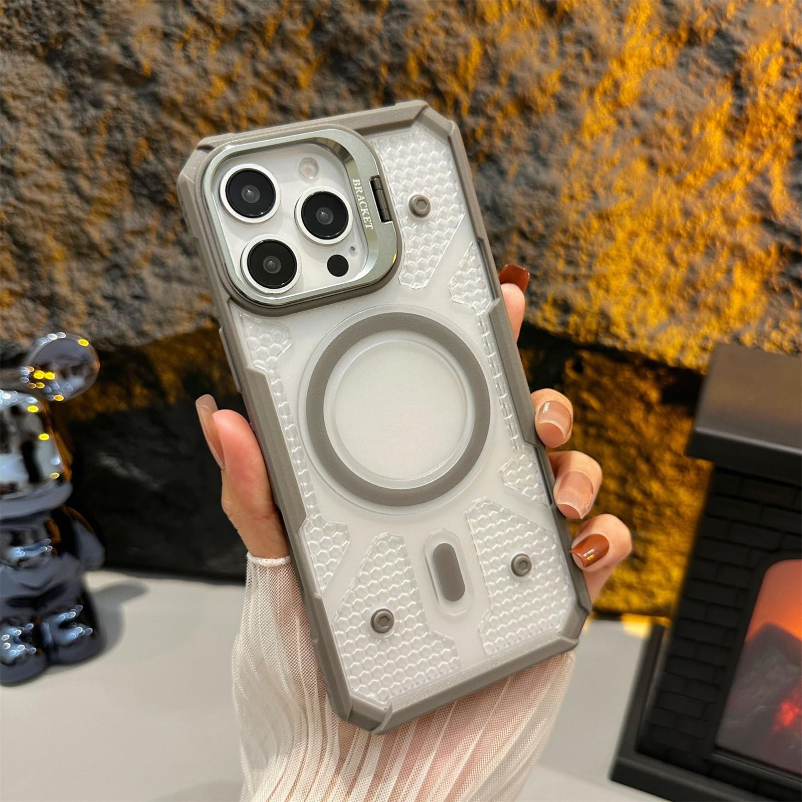 Amazon.co.jp: スマホ 放熱 冷却ケース iphone15 pro 用 メッシュ