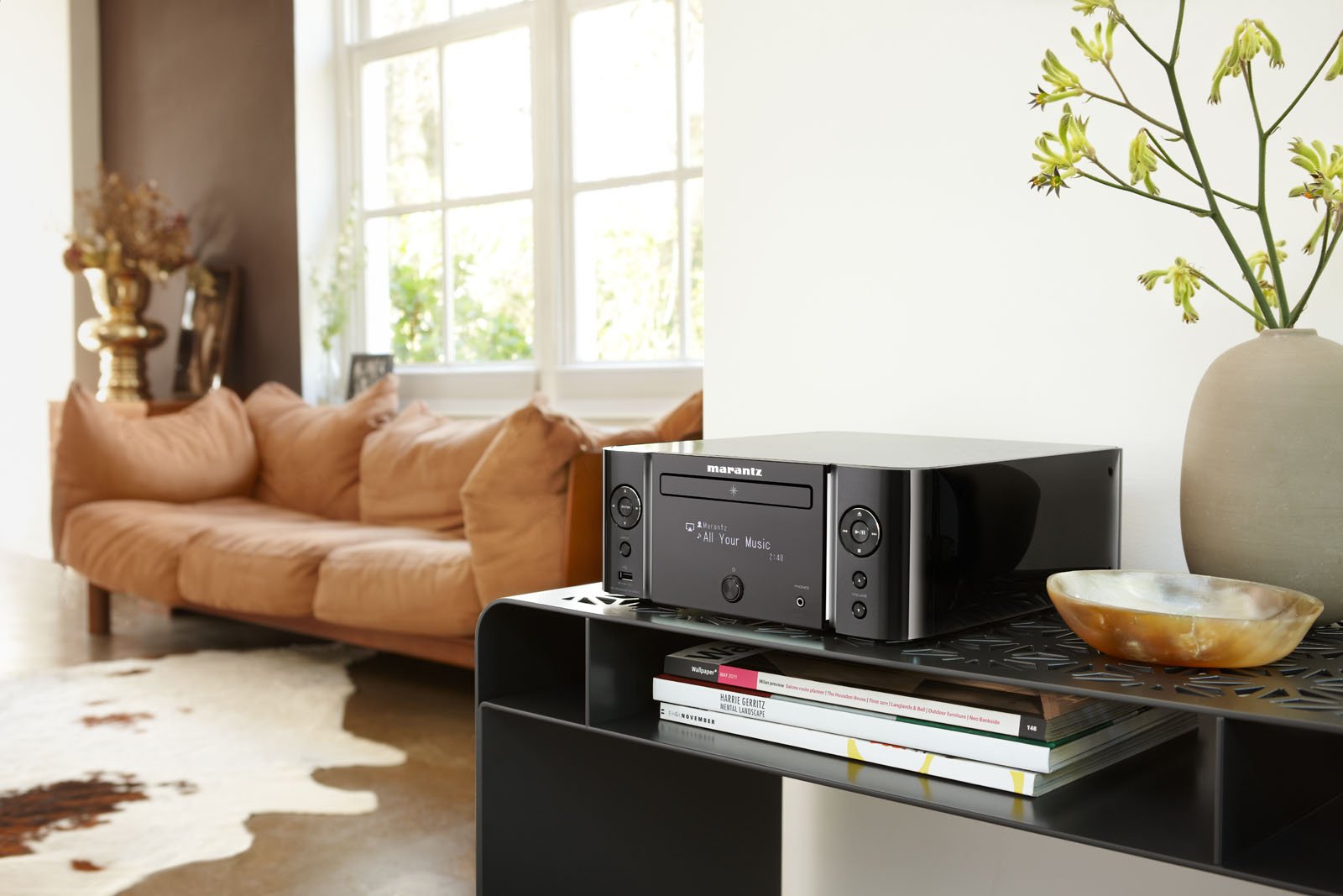 Marantz M-CR611 Sintoamplificatore di Rete e Lettore CD Compatto, Compatibile con Diffusori Acustici a 4 ohm, Nero