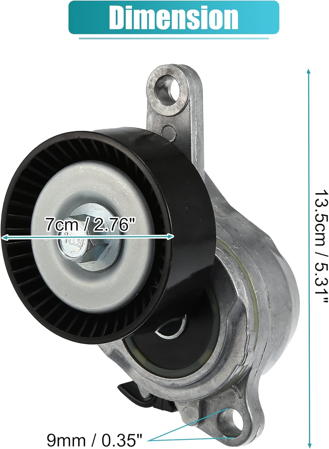 X AUTOHAUX Automatic Belt Tensioner Pulley Assembly 17540-54L00 for Suzuki Grand Vitara Kizashi SX4 2.4L L4 Serpentine Tensioner Automatic Belt Drive Tensioner 1754078K00