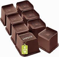 Vista 34 de Elevadores de cama de 2 pulgadas, 3 pulgadas, 4 pulgadas, 6 pulgadas, 8 pulgadas, resistente, elevador de muebles de gran tamaño para sofá, mesa