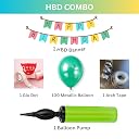 KIDZILO 104 Pcs Birthday Decoration Combo – 100 Metallic Balloons for Baby Shower, Anniversary & Party Celebration - SET16 gallery image