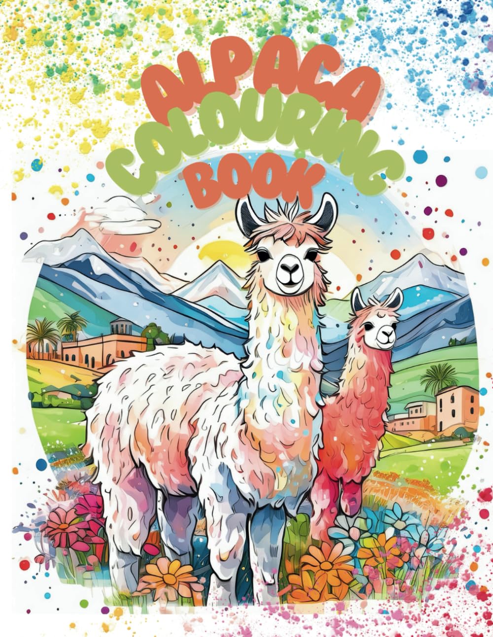 Alpaca Colouring Book: Adorable colouring pages full of cute alpacas