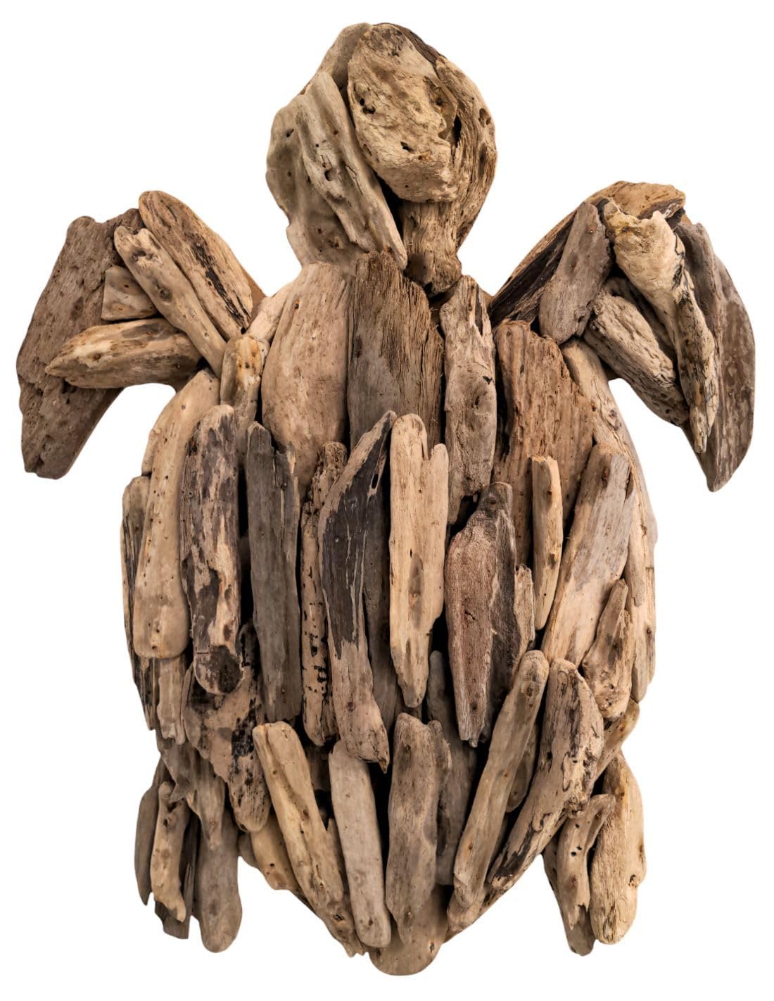 Schildkröte aus Treibholz, 50 cm, Wanddekoration.