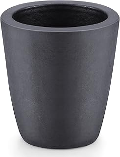 6kg Silicon Clay Graphite Crucible, Crucibles for Melting Metal, Black Foundry Cup Smelting Furnace for Gold Silver Copper Brass Aluminum Metal Refining