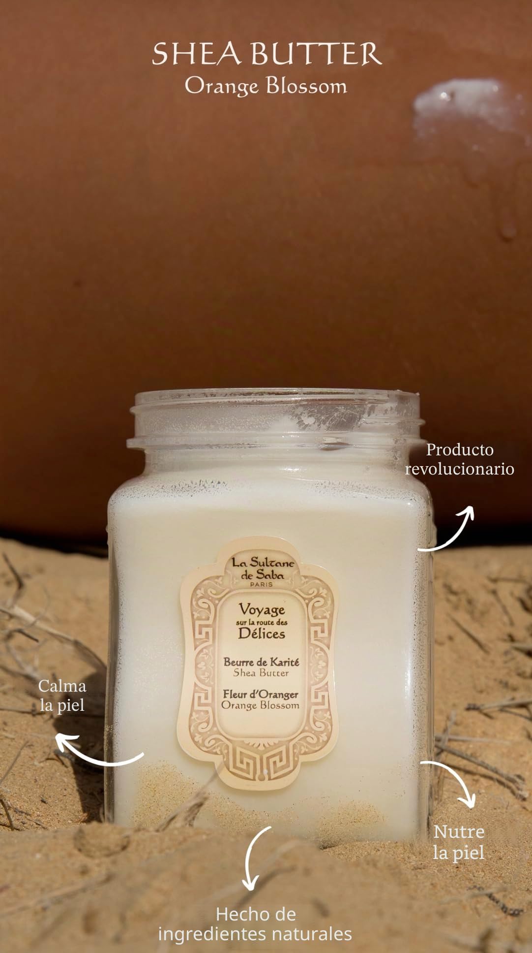 La Sultane de Saba de karité a la de flor de naranjo 300 ml