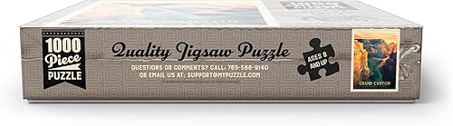 Miniatura 10 de MyPuzzle Grand Canyon National Park Deep Shadows, póster vintage, rompecabezas premium de 1000 piezas para adultos