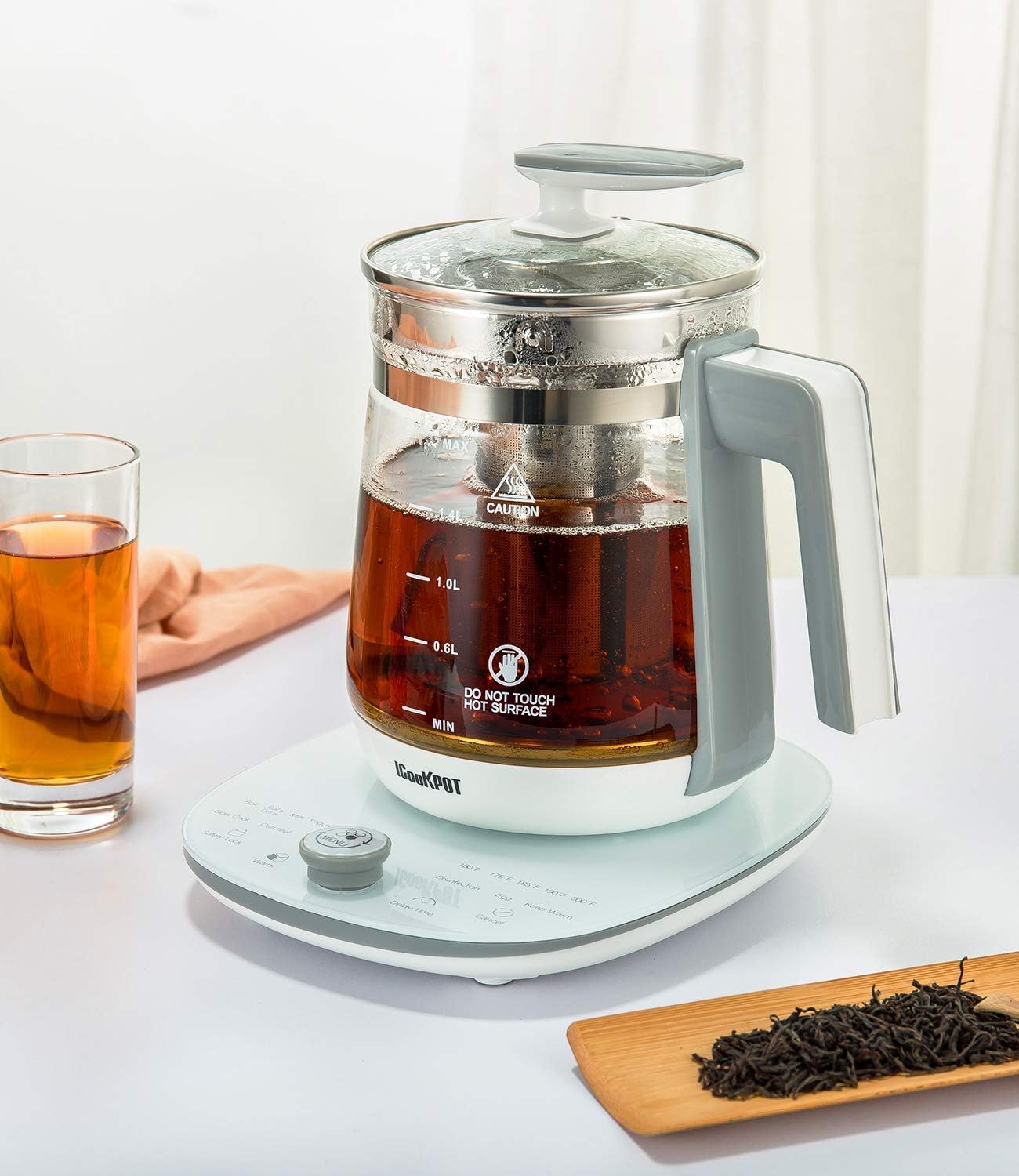 ICOOKPOT Electric Kettle brewing tea