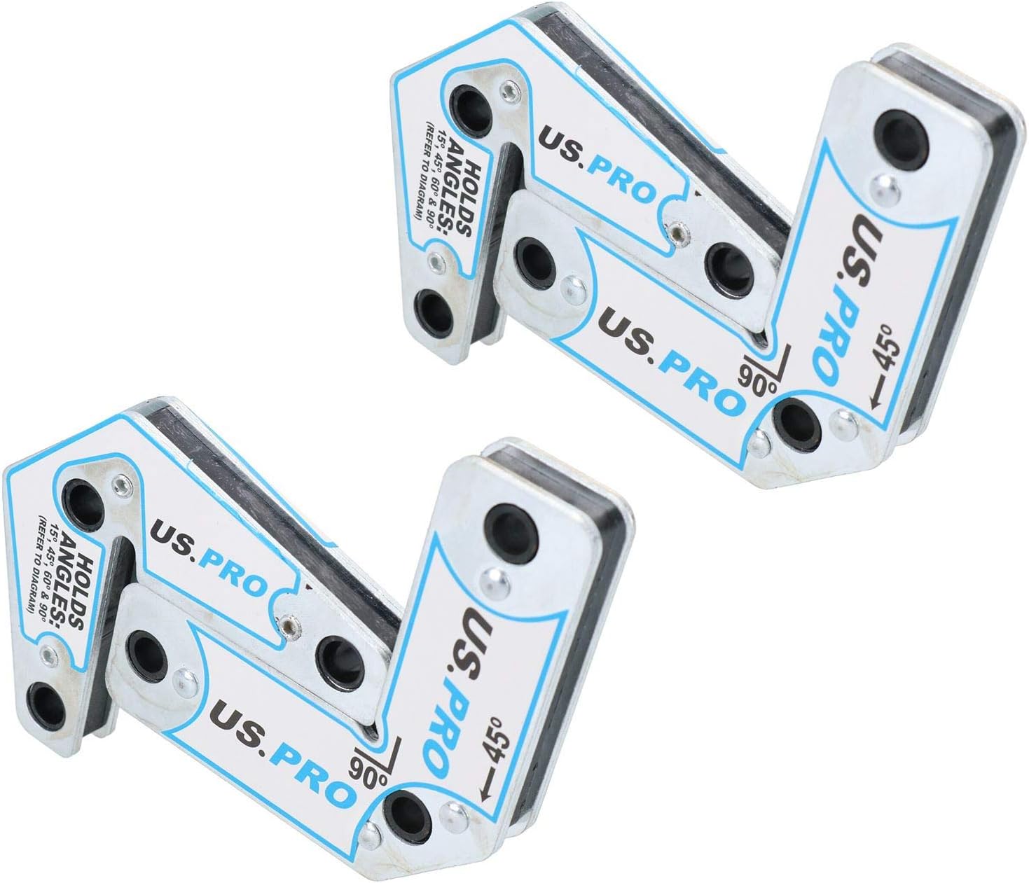 Multi Angle Magnetic Welding Magnets Positioning Kit 15 45 60 90 Degrees 4pc