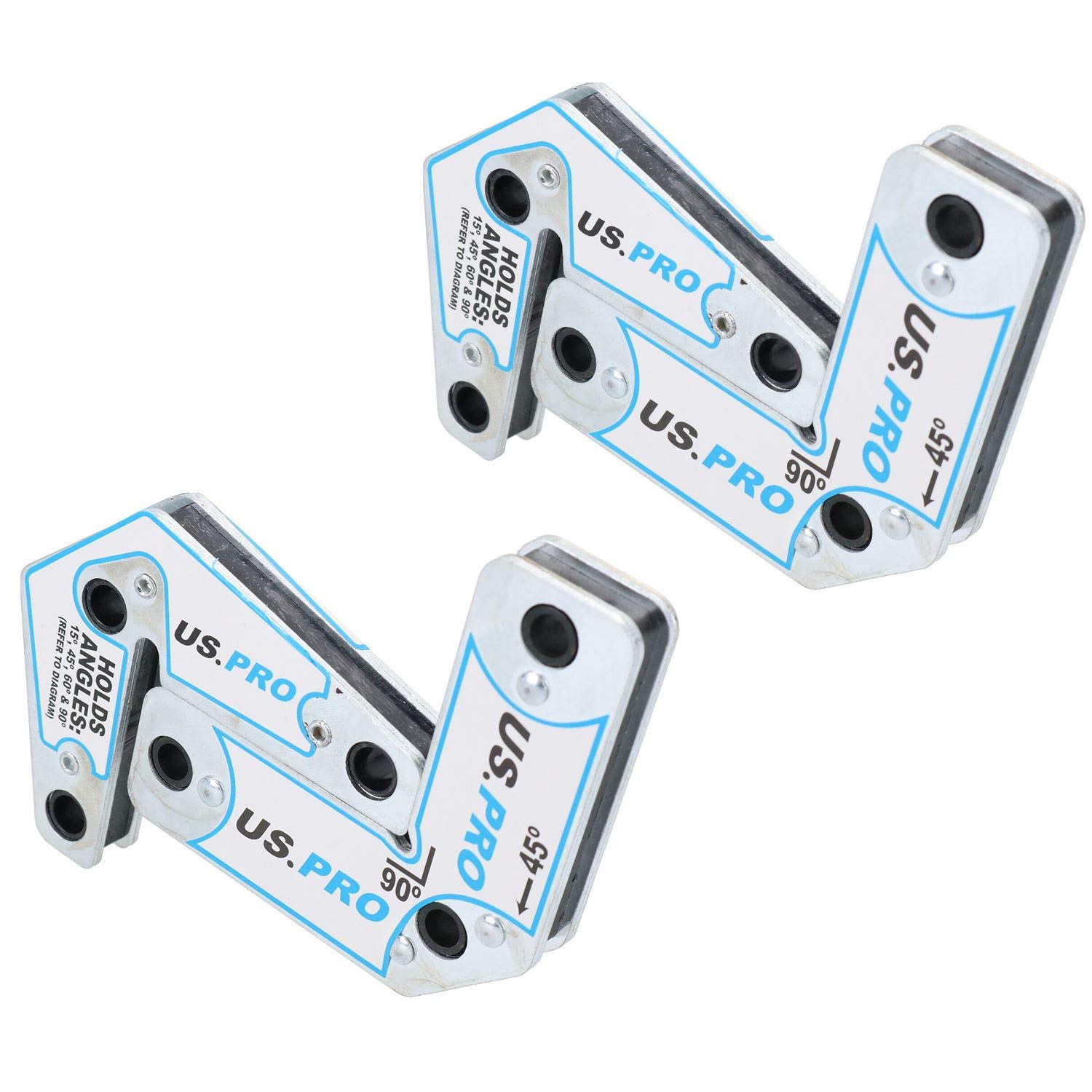 Multi Angle Magnetic Welding Magnets Positioning Kit 15 45 60 90 Degrees 4pc