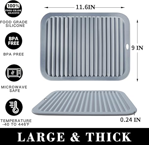 Vista 12 de Alfombrillas salvamanteles de silicona, soportes de silicona para ollas y sartenes calientes, tapetes resistentes al calor para mesas, encimeras