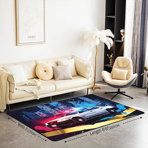 Miniatura 120 de Erosebridal Alfombra gamepad de 3 x 5 pies, diseño musical, color negro y gris con auriculares para niños Multicolor 44,Multi 04,Multi 08,Multi