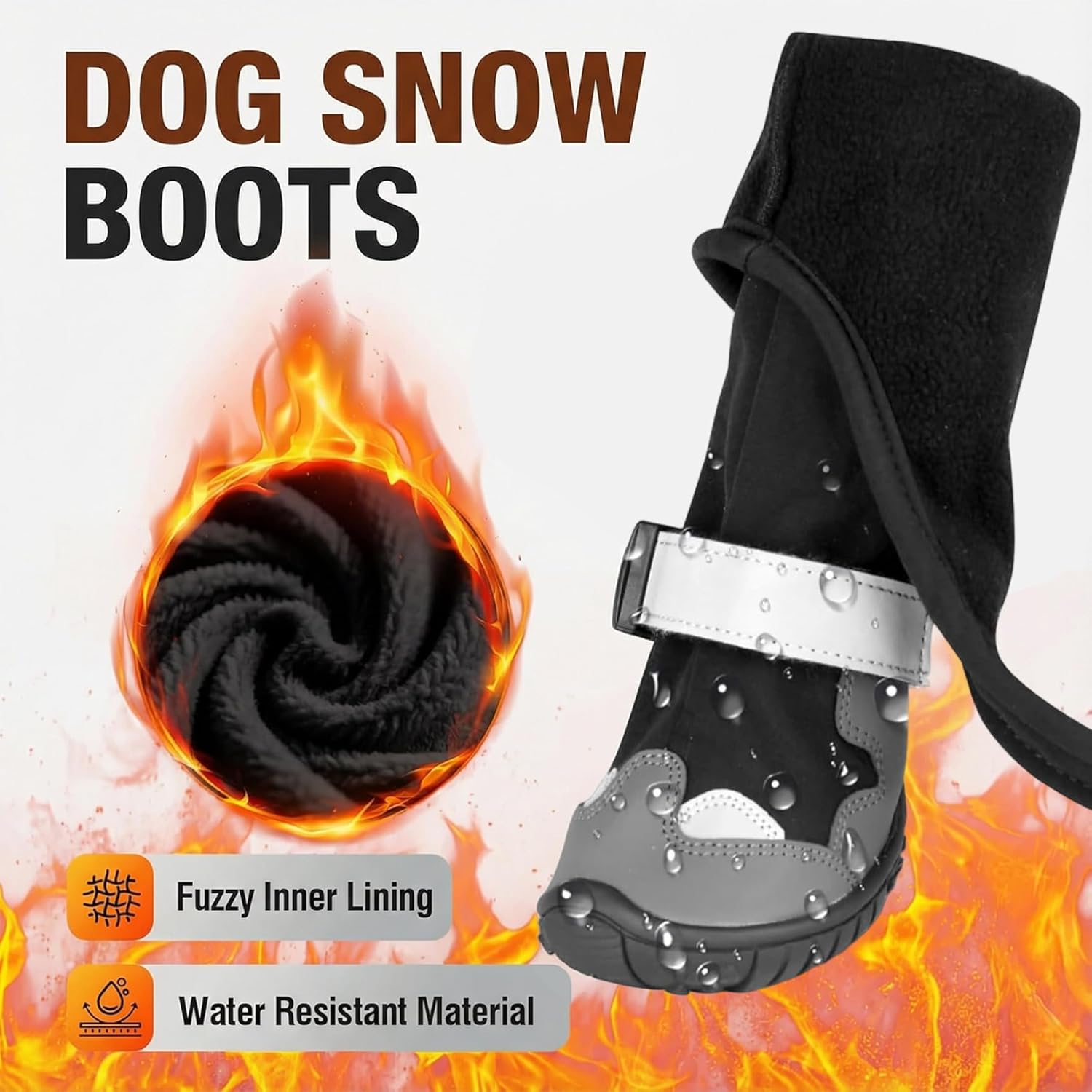 Dog Boots with Suspenders Waterproof Anti Dirt Dog Suspender Boots Anti-Slip Adjustable Pants for Outdoor Walking & Paw Protectors XL