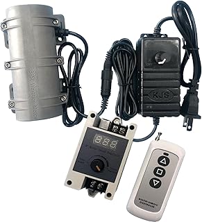 3800RPM Electric Vibration Motor with Speed Regulator + Remote Control, DC 12V Vibrating Motor 10W for Electric Massage Chair Bed Industry Sieve Shaker More