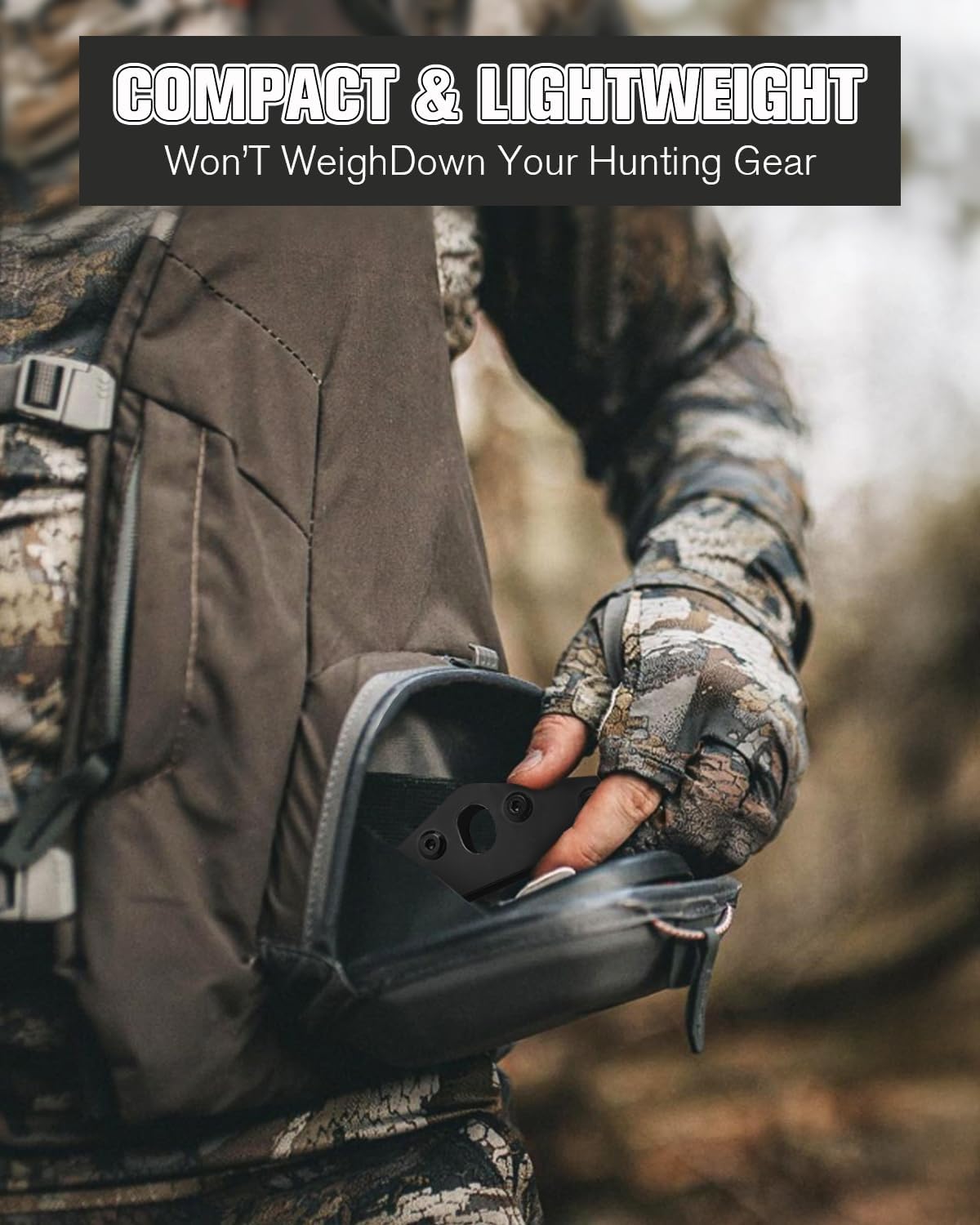 JISHAHS Hunting Saddle Hip Pinch Eliminator - Tree Saddle Hunting Accessories - Saddle Bridge Spreader - 304 Stainless Steel Saddle Hip Saver for Tree Saddle Hunting - Relieves Hip Pinch