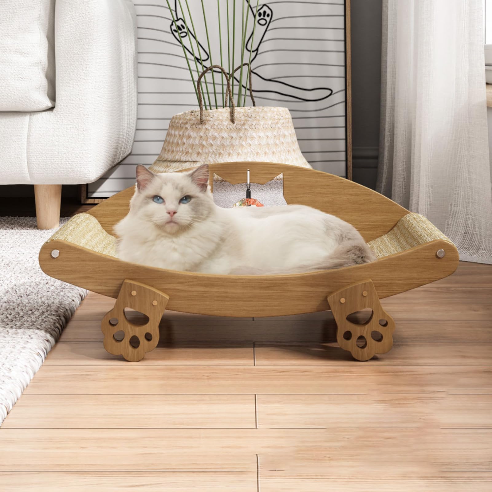 Tappetini Graffianti Per Gatti Proteggi Mobili Cuccia Cucciolo | Relax Felino e Tavoletta Graffiante Per E Cani Piccoli, , , Antinoia, Divano, Pavimento, Tappeto