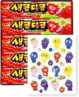 Crown Sweet and Sour Candy Strawberry Flavor 435g (29g X 15ea)