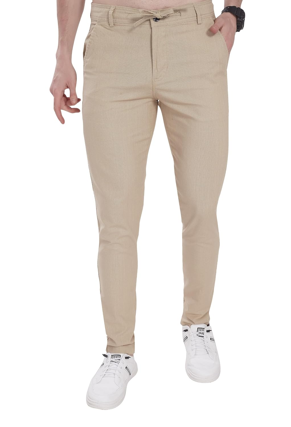 DIVISIVE Men’s Loose Fit Linen Blend Cotton Pants