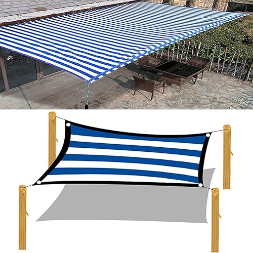 Miniatura 7 de Tela para sombra solar 1X1M3X11M6X6M8X15M, tela de sombra con ojales, tela de sombra de jardín para plantas, protección térmica, toldos con