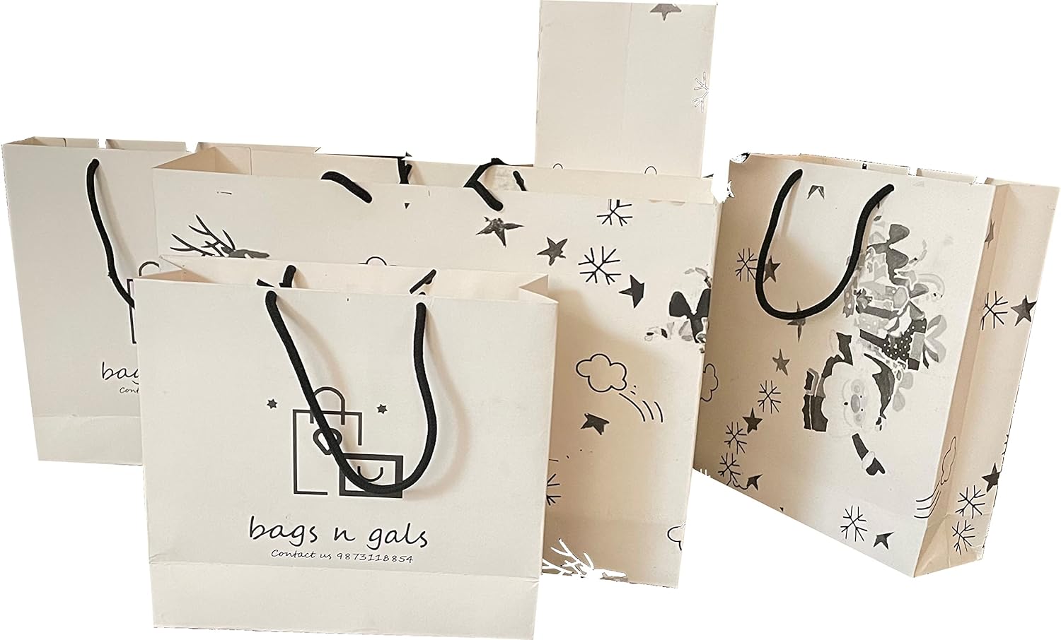 Christmas Collection Paper Bags Amazon.in Home & Kitchen