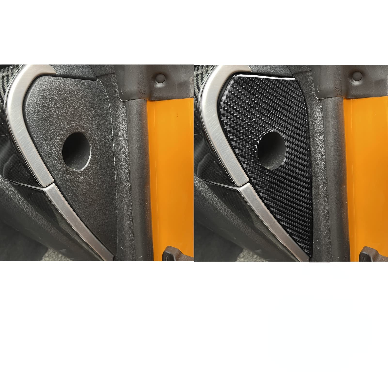 winterwell Car Interior Accessories Real Carbon Fiber Compatible with Ford Mustang?2015-2020 Instrument Side 1?