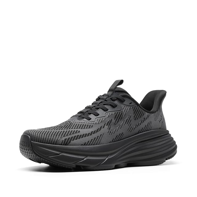 Mens Slip On Walking Shoes Hands-Free Cushion Running Tennis ActiveSolid Non-Slip Comfortable Workout Gym Athletic Fashion Sneakers