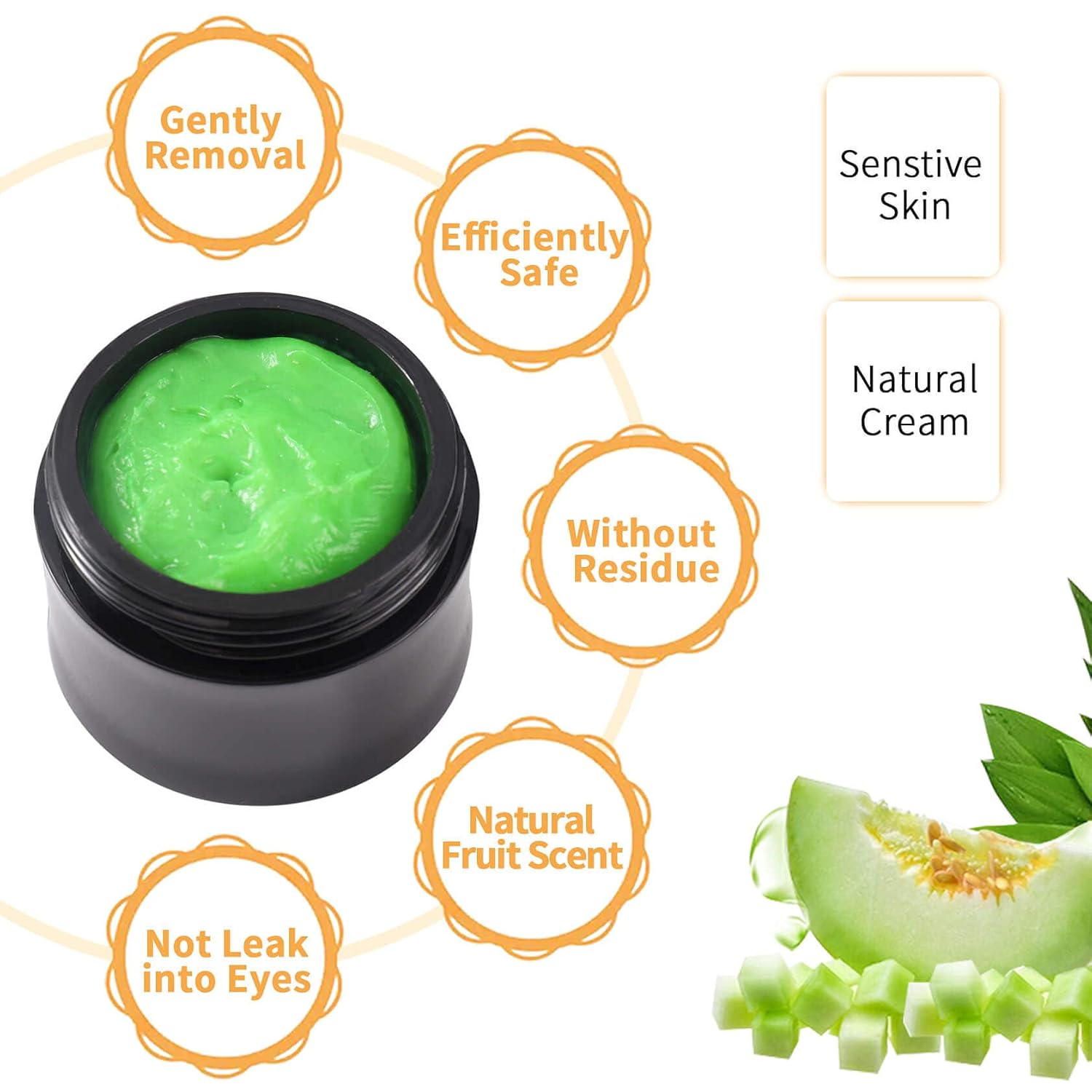 Best Belong Eyelash Extension Remover Cream, Lash Extension Cream Remover For Las Extension Glue, Fast Lash Adhesive Dissolution 15g (Watermelon Smell)
