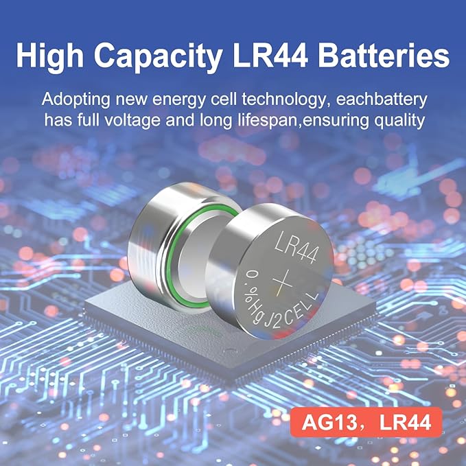 Pila LR44 AG13 alcalina 1.5V pack 25 unidades miniatura 4