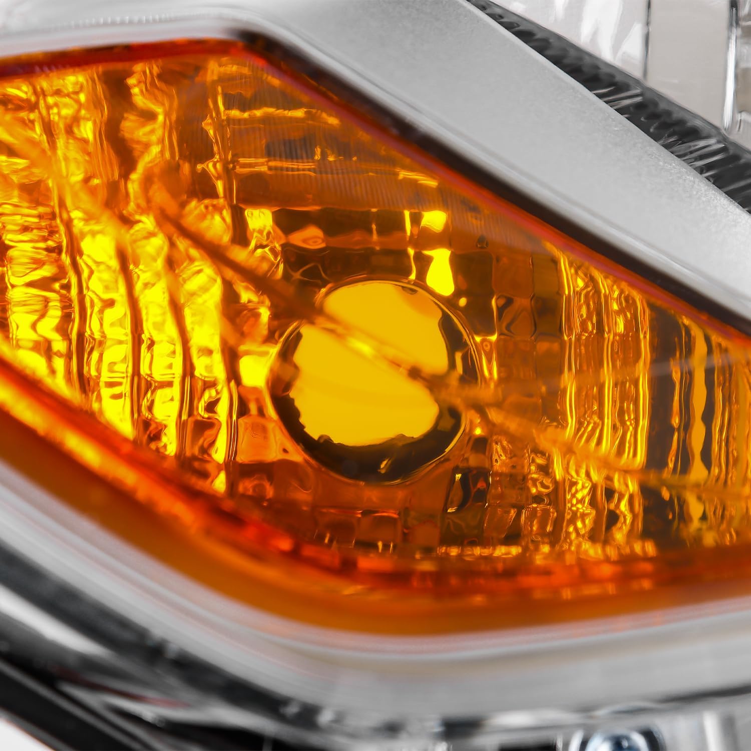 AKKON - Fit 2014 2015 2016 2017 2018 Ford Transit Connect 14-18 Halogen Type Headlight Headlamp Driver Passenger OE Left Chrome Housing Direct Replacement