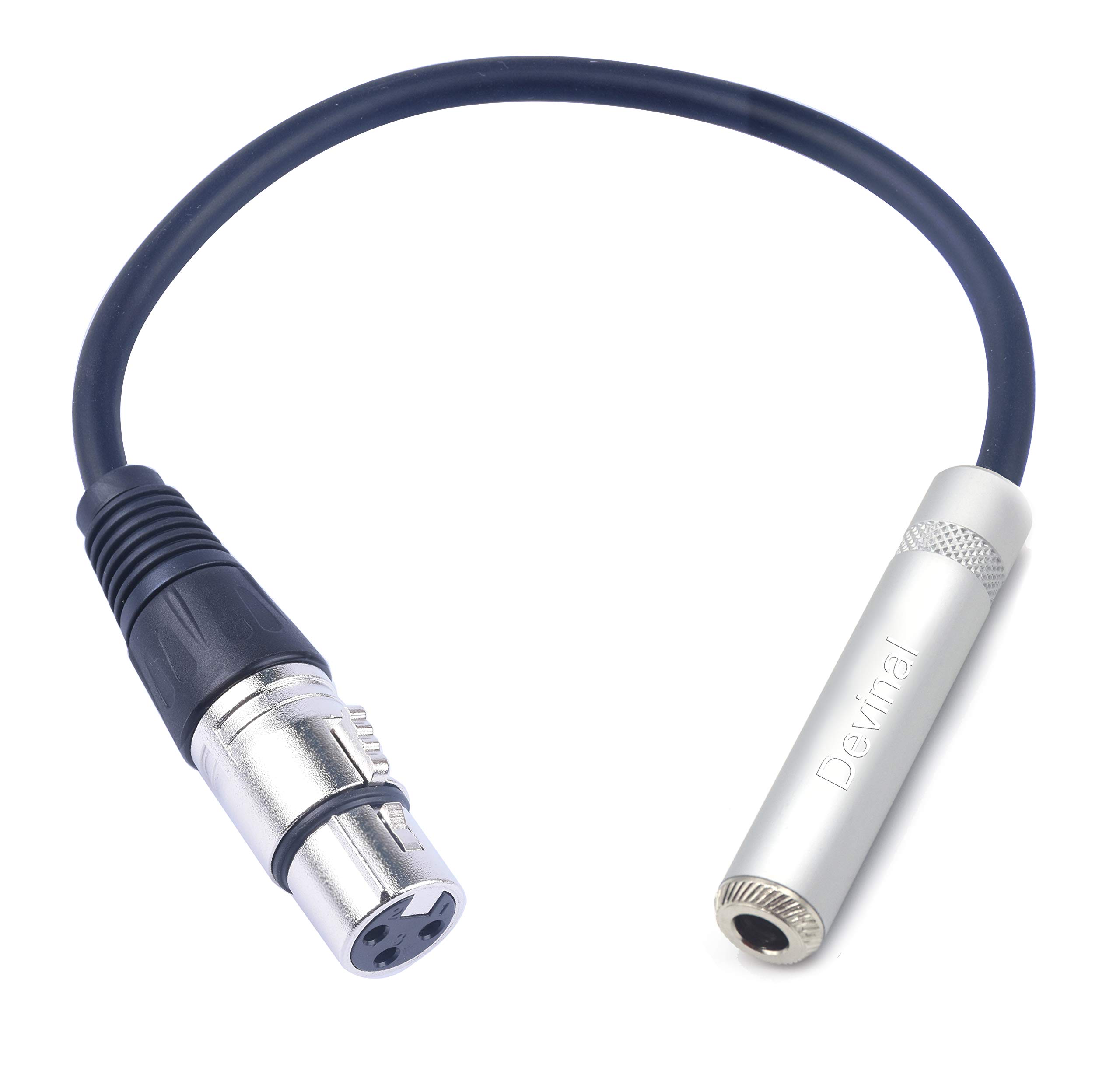 Buy Devinal XLR Female to 1/4" Female calbe, 3 Pin Female to 6.35mm