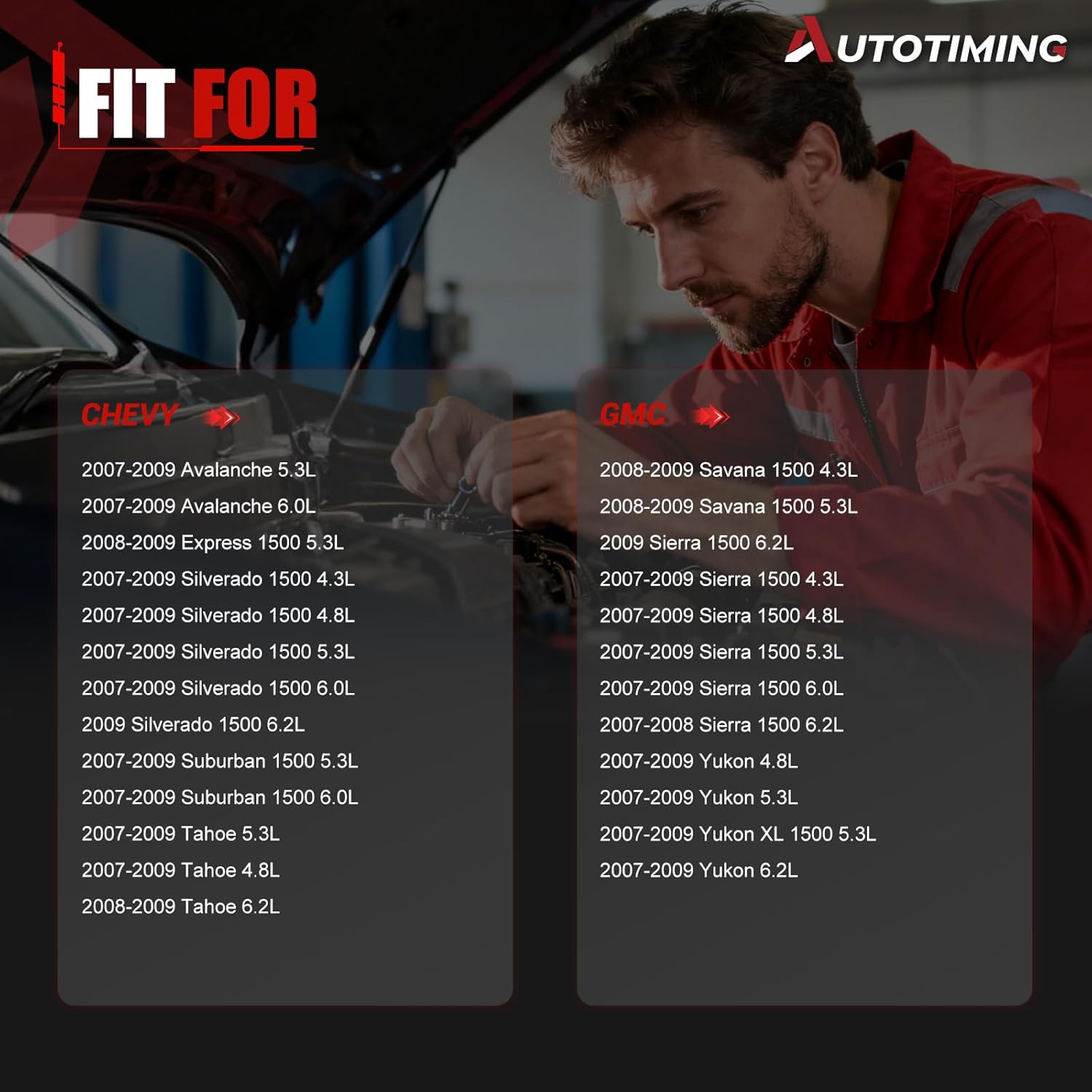 Fuel Injectors Set of 8 Compatible with Chevy Avalanche Express Silverado Suburban Tahoe Fuel Injector Replacement for GMC Savana Sierra Yukon Replace 12594512